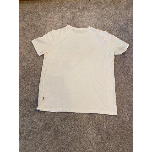 Hugo Boss Mens White T-Shirt With Graphic Print Cotton Blend Medium - Picture 3 of 11